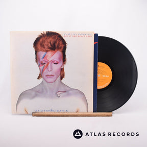 David Bowie Aladdin Sane LP Vinyl Record - Front Cover & Record