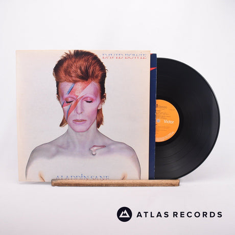 David Bowie Aladdin Sane LP Vinyl Record - Front Cover & Record