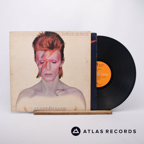 David Bowie Aladdin Sane LP Vinyl Record - Front Cover & Record