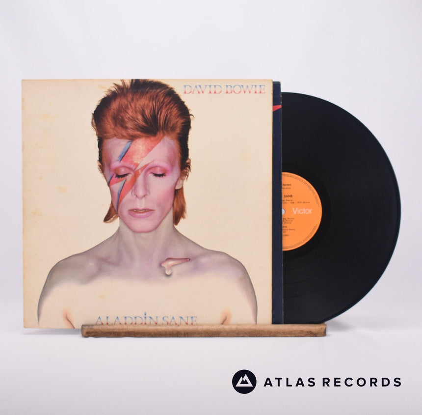 David Bowie Aladdin Sane LP Vinyl Record - Front Cover & Record