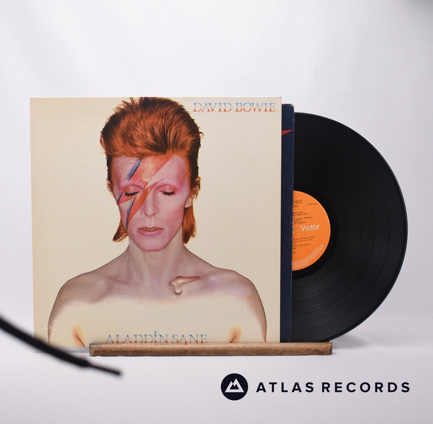 David Bowie Aladdin Sane LP Vinyl Record - Front Cover & Record