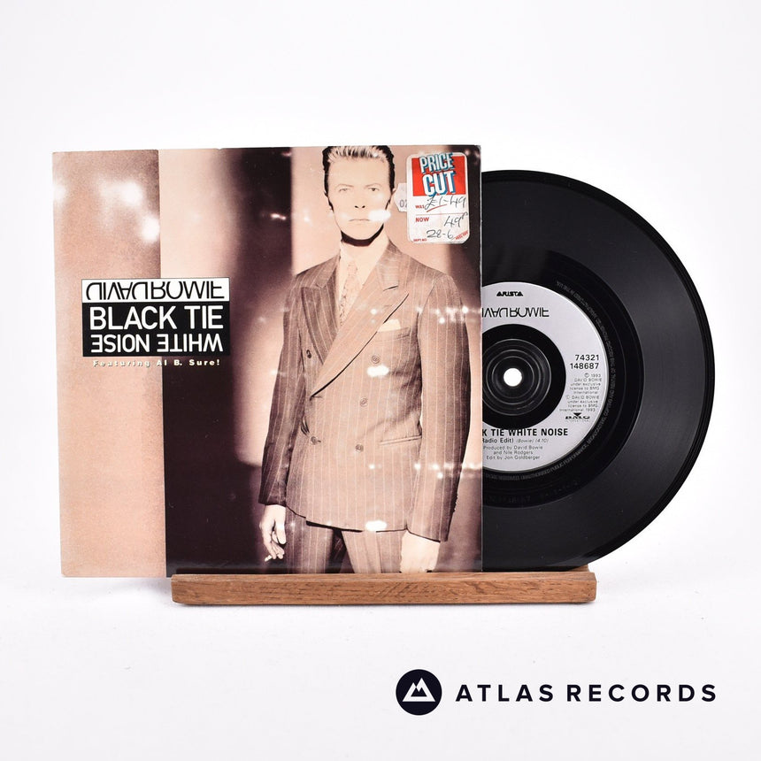David Bowie Black Tie White Noise 7" Vinyl Record - Front Cover & Record