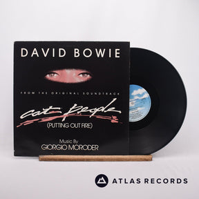 David Bowie Cat People 12" Vinyl Record - Front Cover & Record