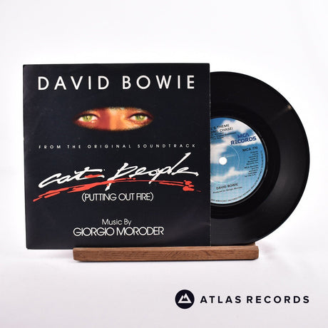 David Bowie Cat People 7" Vinyl Record - Front Cover & Record