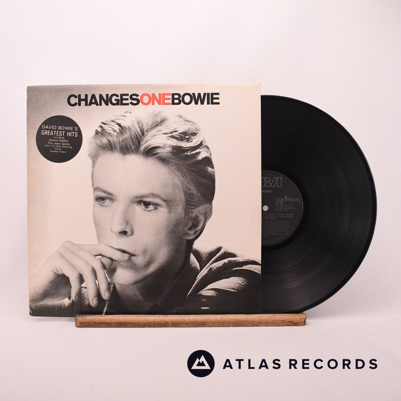 David Bowie ChangesOneBowie LP Vinyl Record - Front Cover & Record
