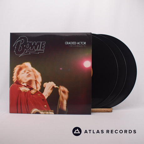 David Bowie Cracked Actor 3 x LP Vinyl Record - Front Cover & Record