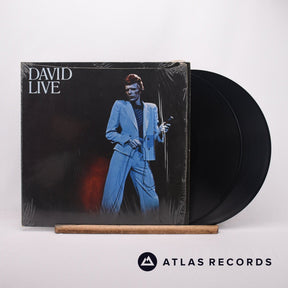 David Bowie David Live 2 x LP Vinyl Record - Front Cover & Record