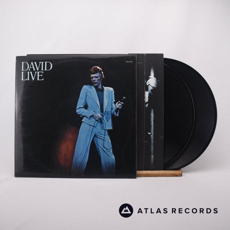 David Bowie David Live 2 x LP Vinyl Record - Front Cover & Record