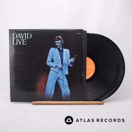 David Bowie David Live 2 x LP Vinyl Record - Front Cover & Record
