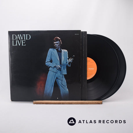 David Bowie David Live 2 x LP Vinyl Record - Front Cover & Record