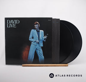 David Bowie David Live 2 x LP Vinyl Record - Front Cover & Record
