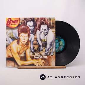 David Bowie Diamond Dogs LP Vinyl Record - Front Cover & Record