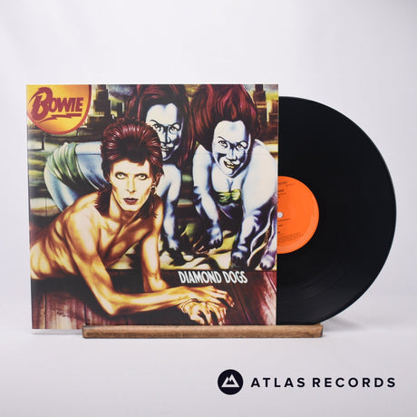 David Bowie Diamond Dogs LP Vinyl Record - Front Cover & Record