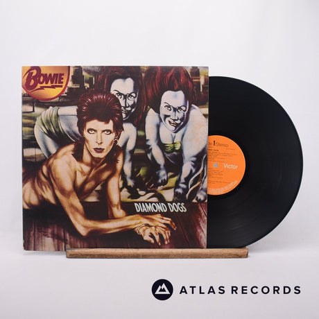 David Bowie Diamond Dogs LP Vinyl Record - Front Cover & Record