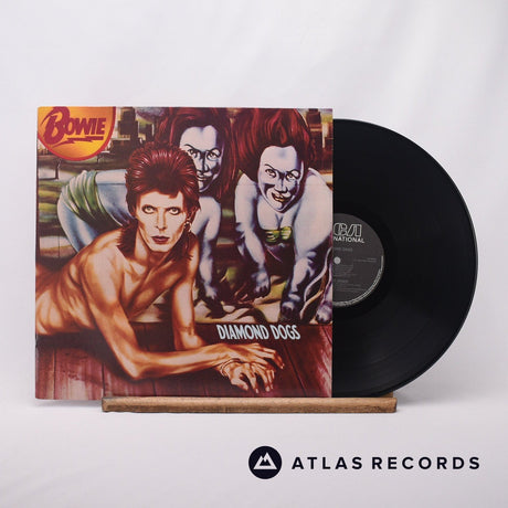 David Bowie Diamond Dogs LP Vinyl Record - Front Cover & Record