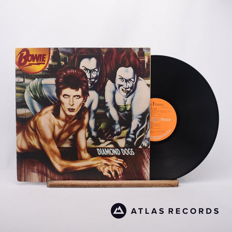 David Bowie Diamond Dogs LP Vinyl Record - Front Cover & Record