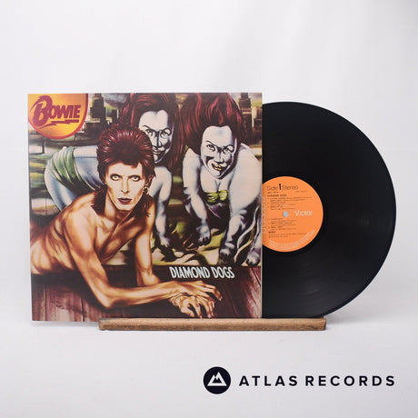 David Bowie Diamond Dogs LP Vinyl Record - Front Cover & Record