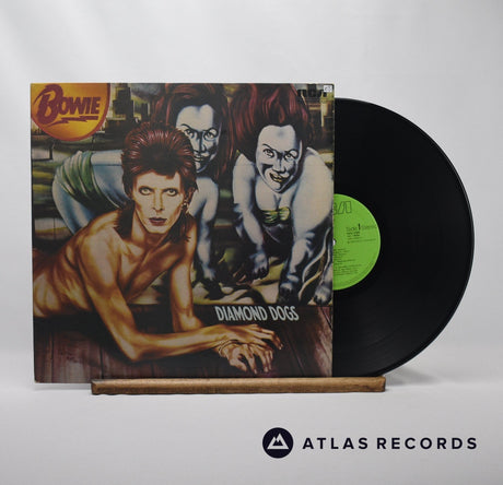 David Bowie Diamond Dogs LP Vinyl Record - Front Cover & Record