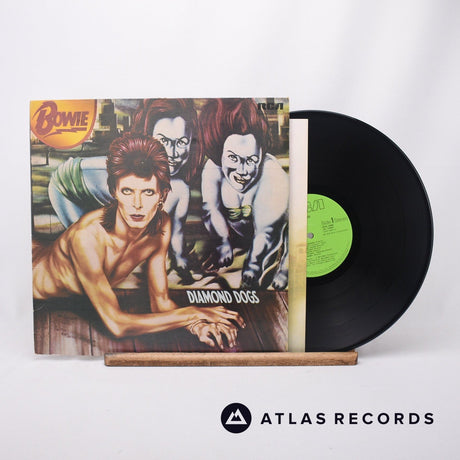 David Bowie Diamond Dogs LP Vinyl Record - Front Cover & Record