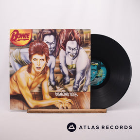David Bowie Diamond Dogs LP Vinyl Record - Front Cover & Record