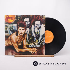 David Bowie Diamond Dogs LP Vinyl Record - Front Cover & Record