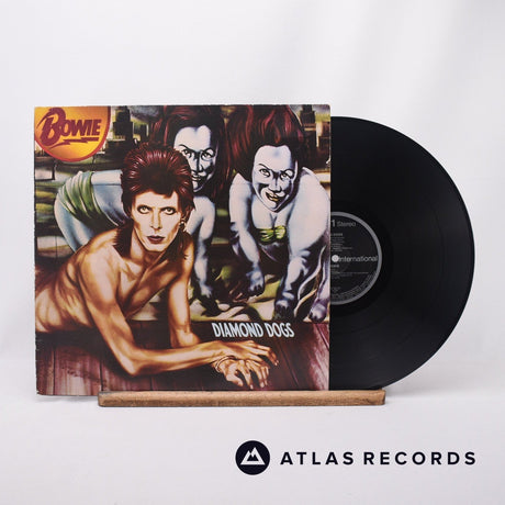 David Bowie Diamond Dogs LP Vinyl Record - Front Cover & Record
