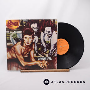 David Bowie Diamond Dogs LP Vinyl Record - Front Cover & Record