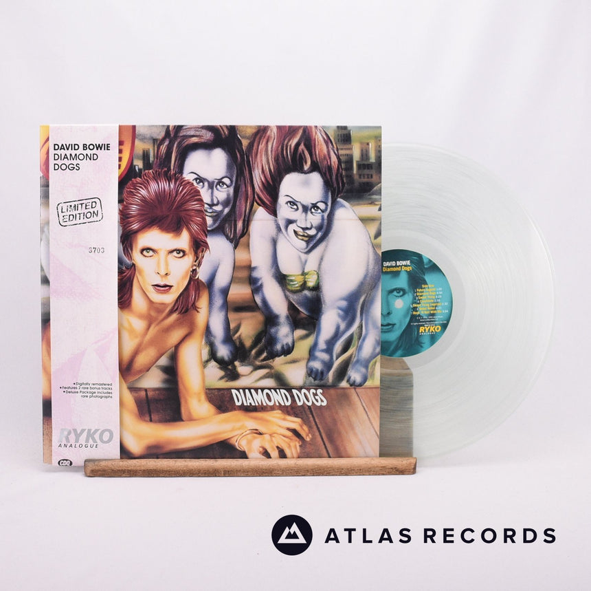 David Bowie - Diamond Dogs - Clear Limited Edition Numbered Obi LP Vinyl Record