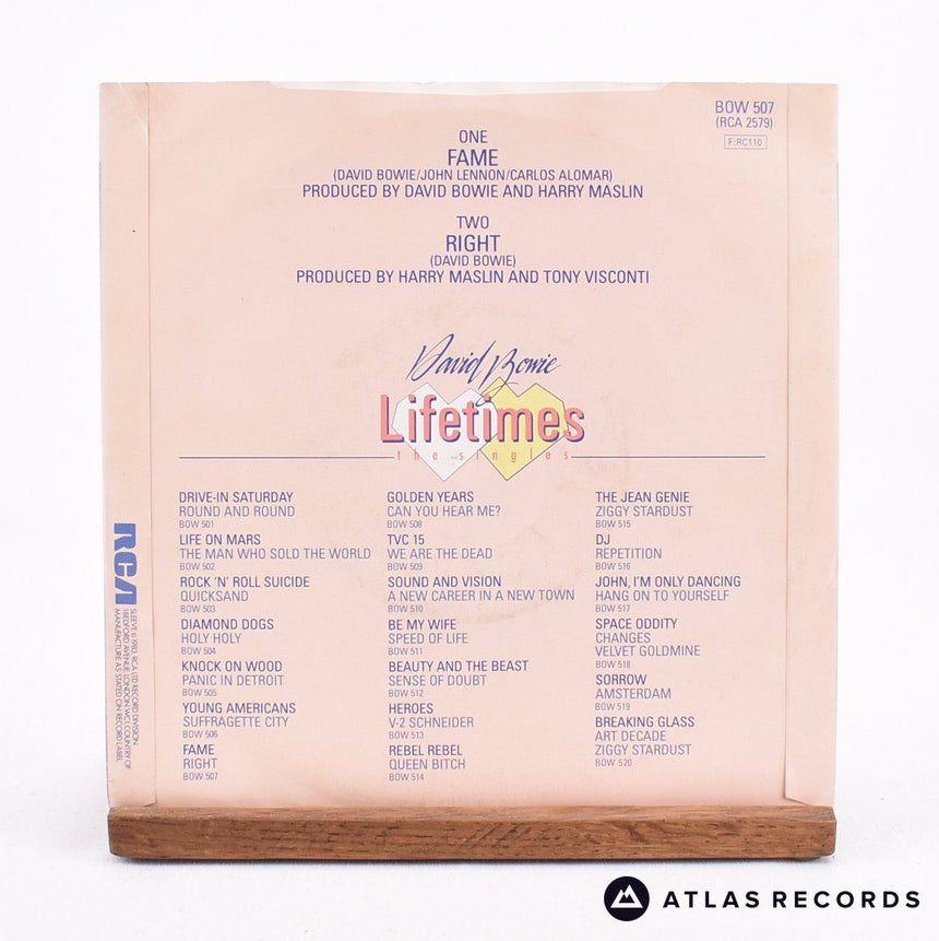 David Bowie - Fame - Reissue 7" Vinyl Record - VG+/VG+