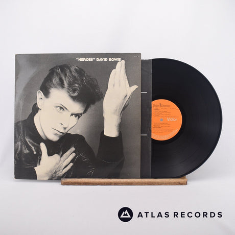 David Bowie "Heroes" LP Vinyl Record - Front Cover & Record