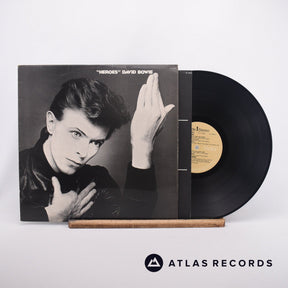 David Bowie "Heroes" LP Vinyl Record - Front Cover & Record