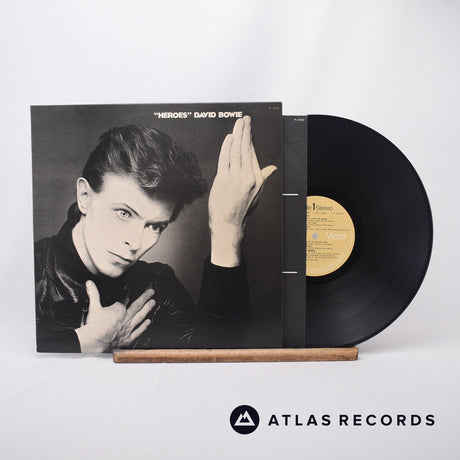 David Bowie "Heroes" LP Vinyl Record - Front Cover & Record