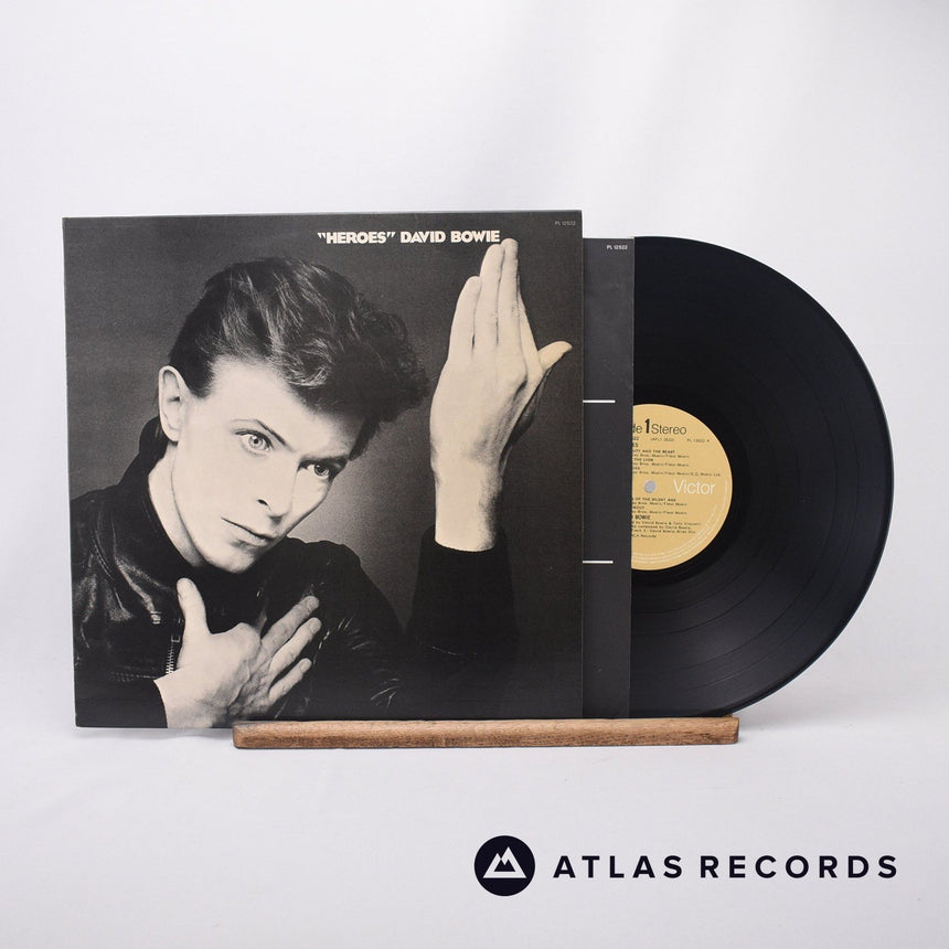 David Bowie "Heroes" LP Vinyl Record - Front Cover & Record