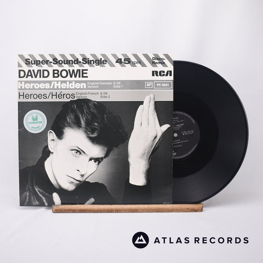 David Bowie Heroes 12" Vinyl Record - Front Cover & Record