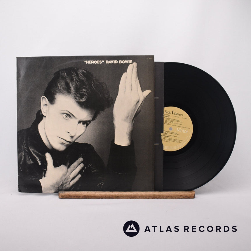 David Bowie "Heroes" LP Vinyl Record - Front Cover & Record
