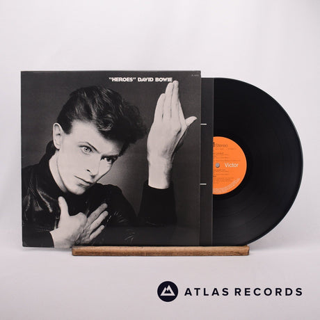 David Bowie "Heroes" LP Vinyl Record - Front Cover & Record