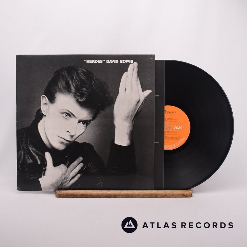David Bowie "Heroes" LP Vinyl Record - Front Cover & Record