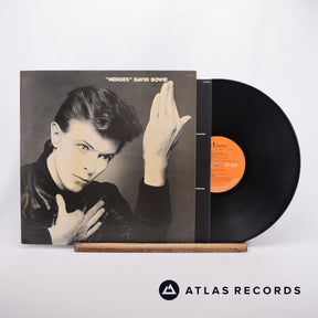 David Bowie "Heroes" LP Vinyl Record - Front Cover & Record