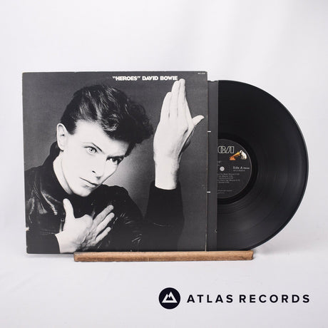David Bowie "Heroes" LP Vinyl Record - Front Cover & Record