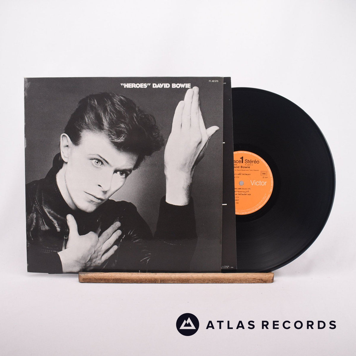 David Bowie "Heroes" LP Vinyl Record - Front Cover & Record