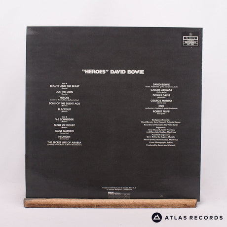 David Bowie - "Heroes" - First French Press Lyric Sheet LP Vinyl Record - EX/EX