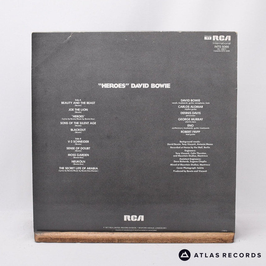 David Bowie - "Heroes" - Bilbo Reissue A-3 B-5 LP Vinyl Record - VG+/EX