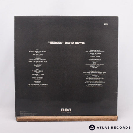 David Bowie - "Heroes" - Lyric Sheet A-2 B-2 LP Vinyl Record - EX/VG+