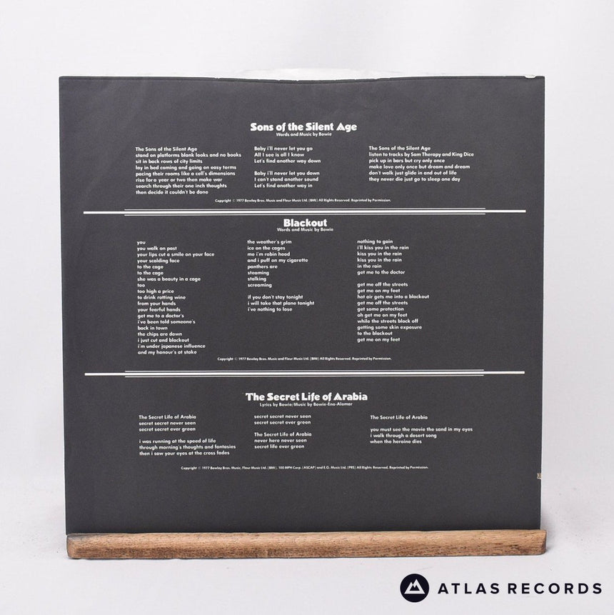 David Bowie - "Heroes" - Us A-3 B-3 LP Vinyl Record - VG+/EX