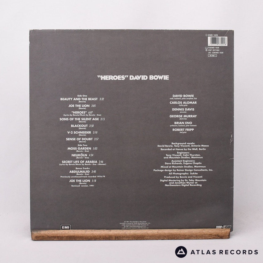 David Bowie - "Heroes" - Reissue A-1 B-1 LP Vinyl Record - VG+/EX