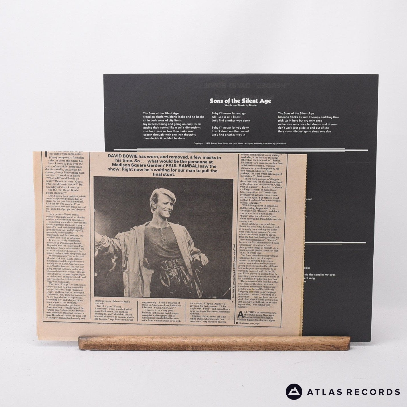 David Bowie - Heroes LP レコード UKオリジナル David Bowie – Heroes / Helden / Heroes / Héros – Vinyl (Orange