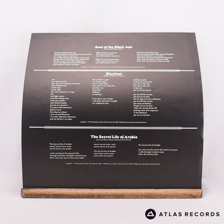 David Bowie - "Heroes" - First French Press Lyric Sheet LP Vinyl Record - EX/EX