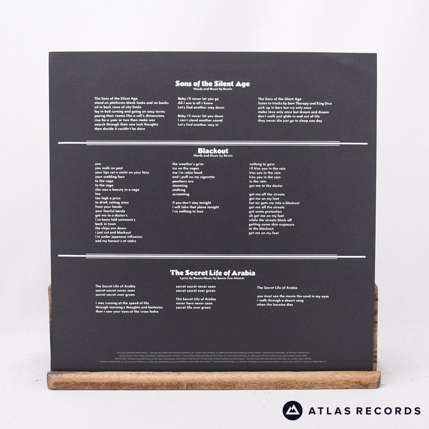 David Bowie - "Heroes" - 180G Lyric Sheet A1 B3 LP Vinyl Record - EX/VG+