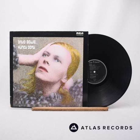 David Bowie Hunky Dory LP Vinyl Record - Front Cover & Record
