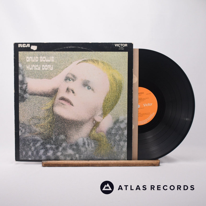 David Bowie Hunky Dory LP Vinyl Record - Front Cover & Record